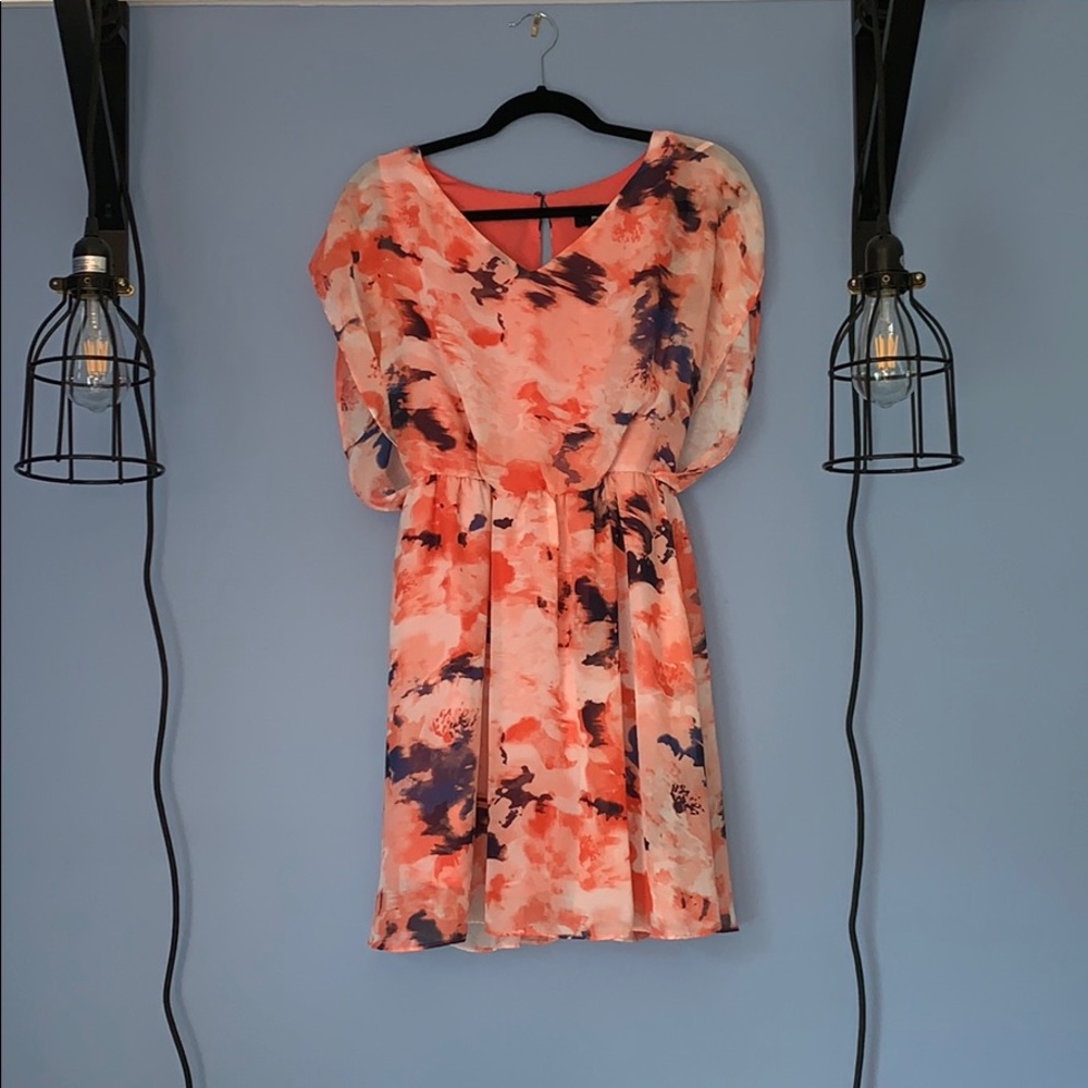 Flowy orange dress